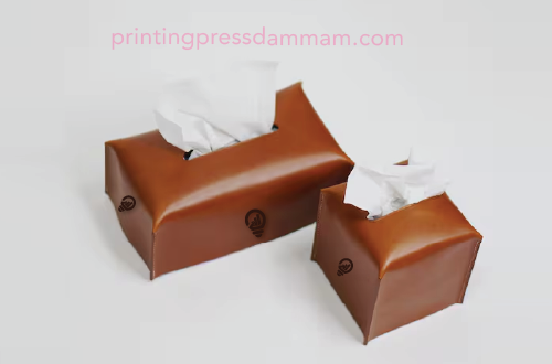 premium leather tissue box