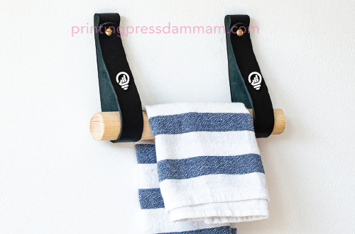 Leather towel holders