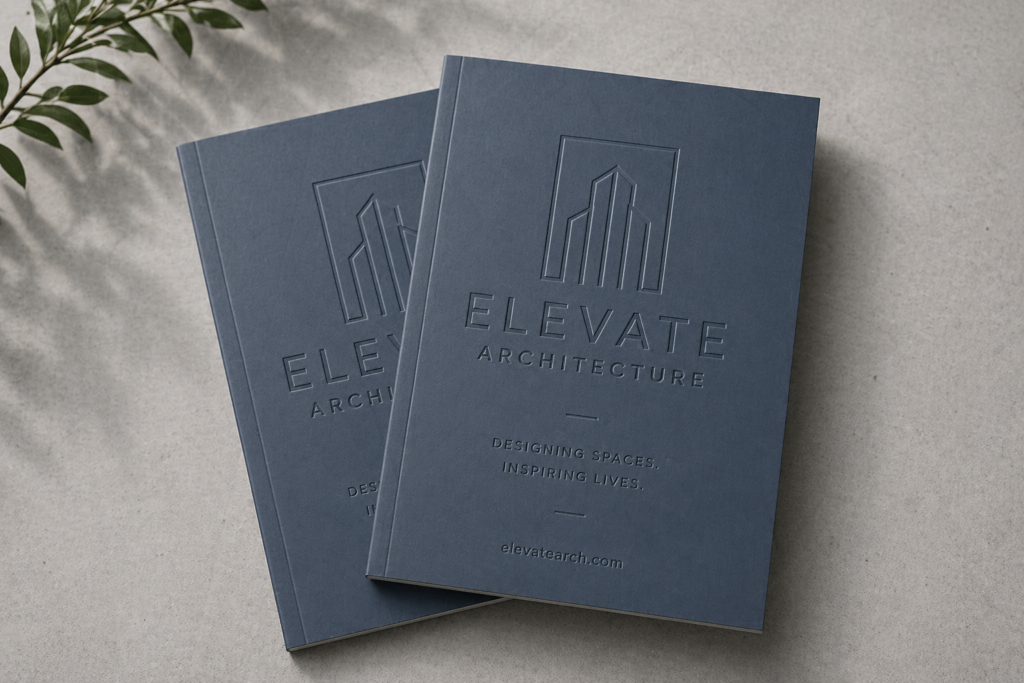 Debossing brochure