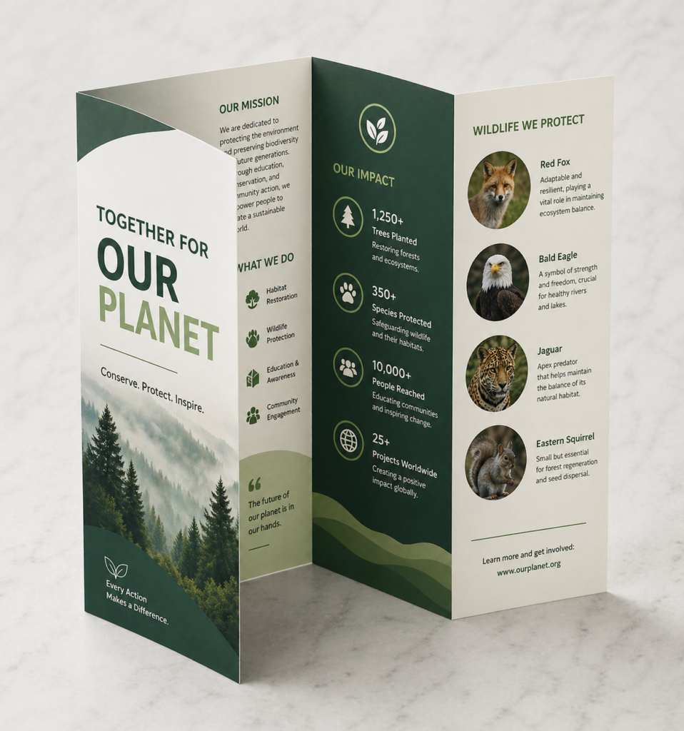 Double Parallel Fold brochure