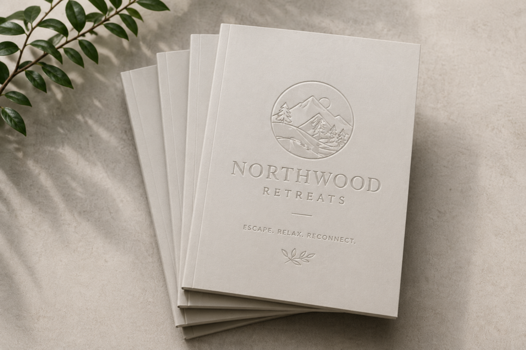 Embossing brochure