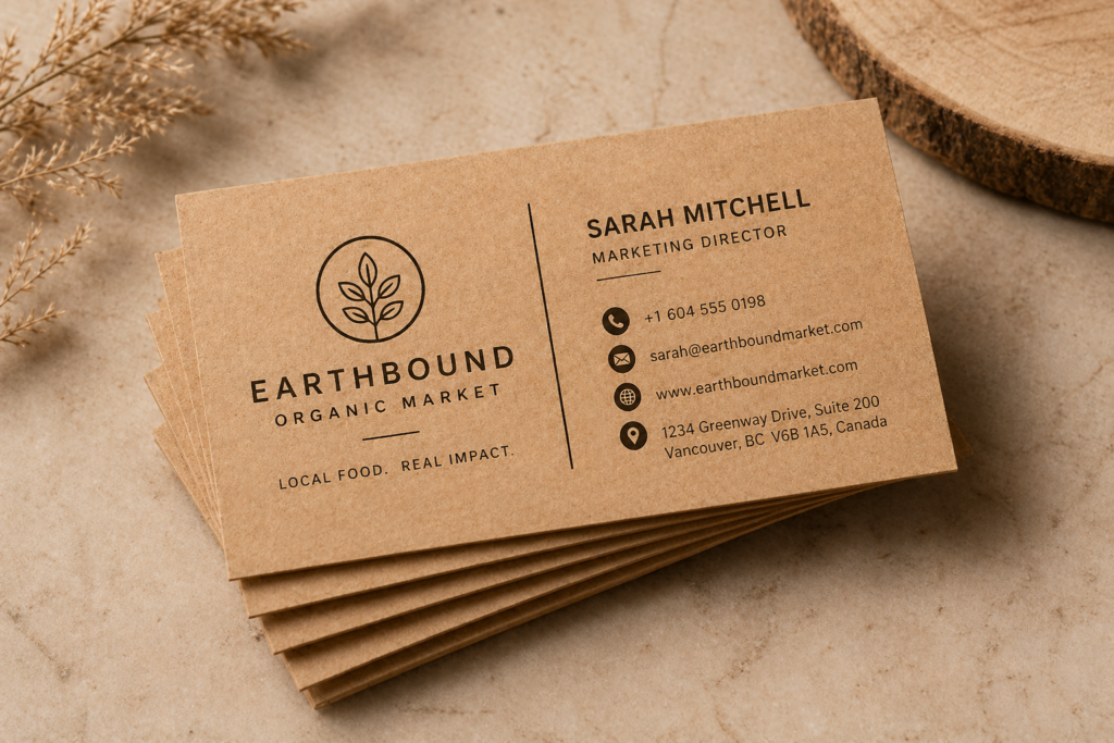 Kraft Paper Business Card