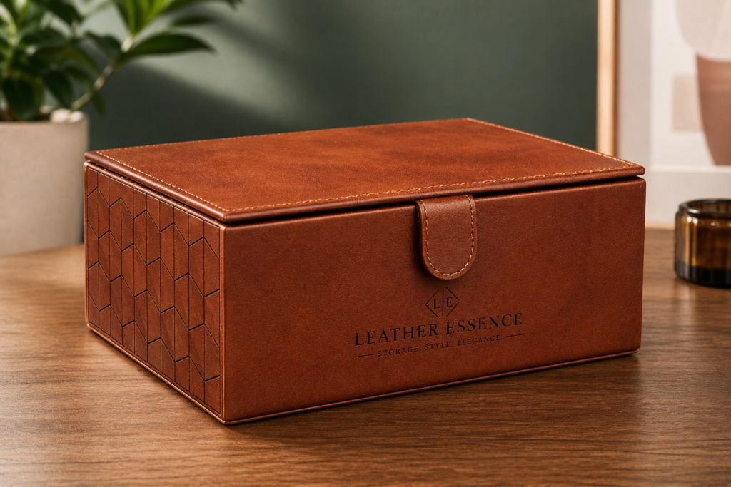 Leather Packaging Box making