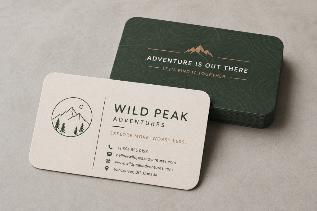 Rounded Corners business card printing