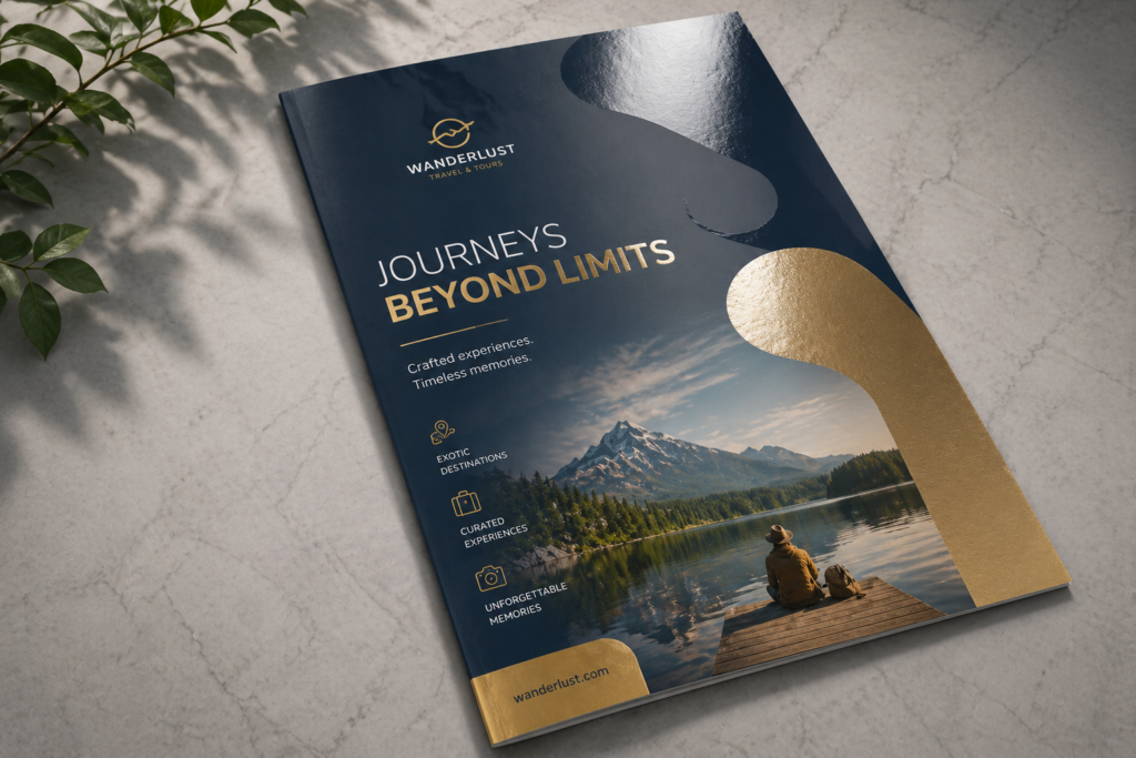 Spot UV brochure printing