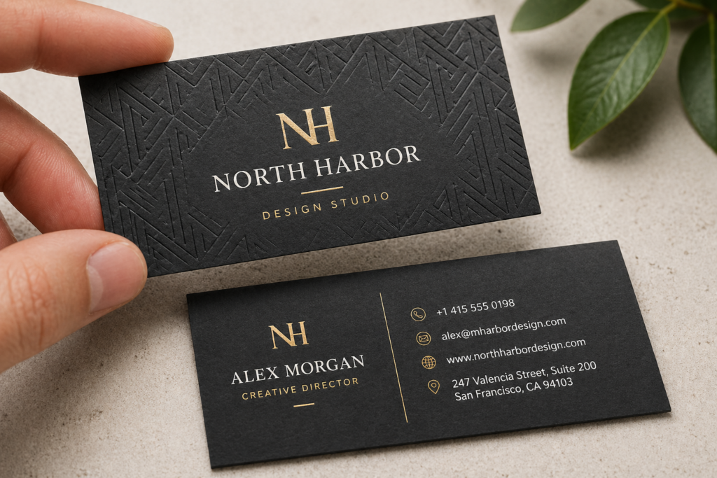 Textured Paper Business Card