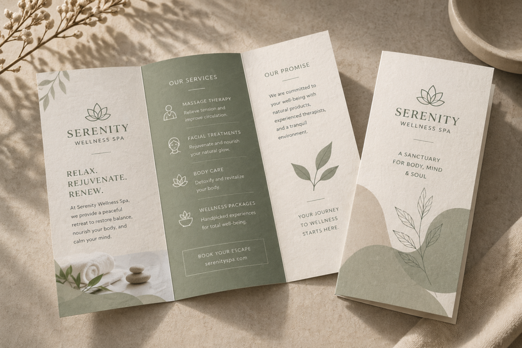 Textured Paper brochure printing