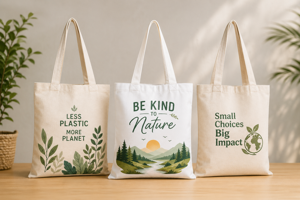 tote bag with multi color printing