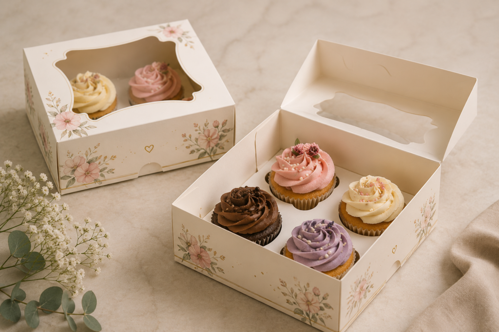 Cup cake Box Printing
