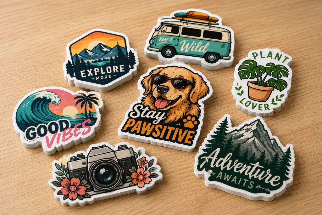 Die-Cut Vinyl Stickers Printing