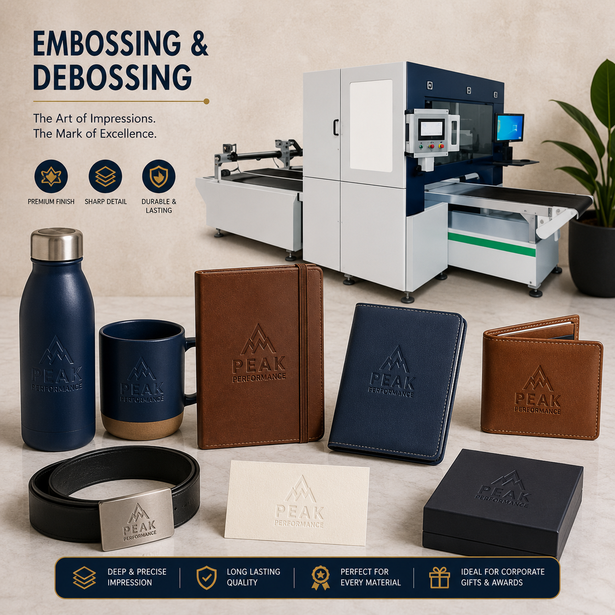 Embossing & Debossing: 
