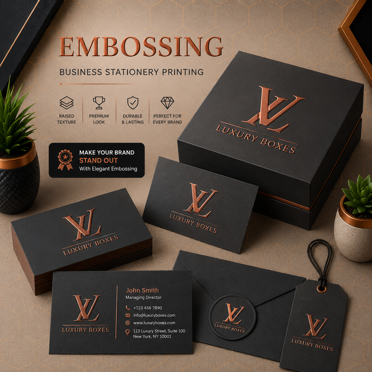 Embossing: