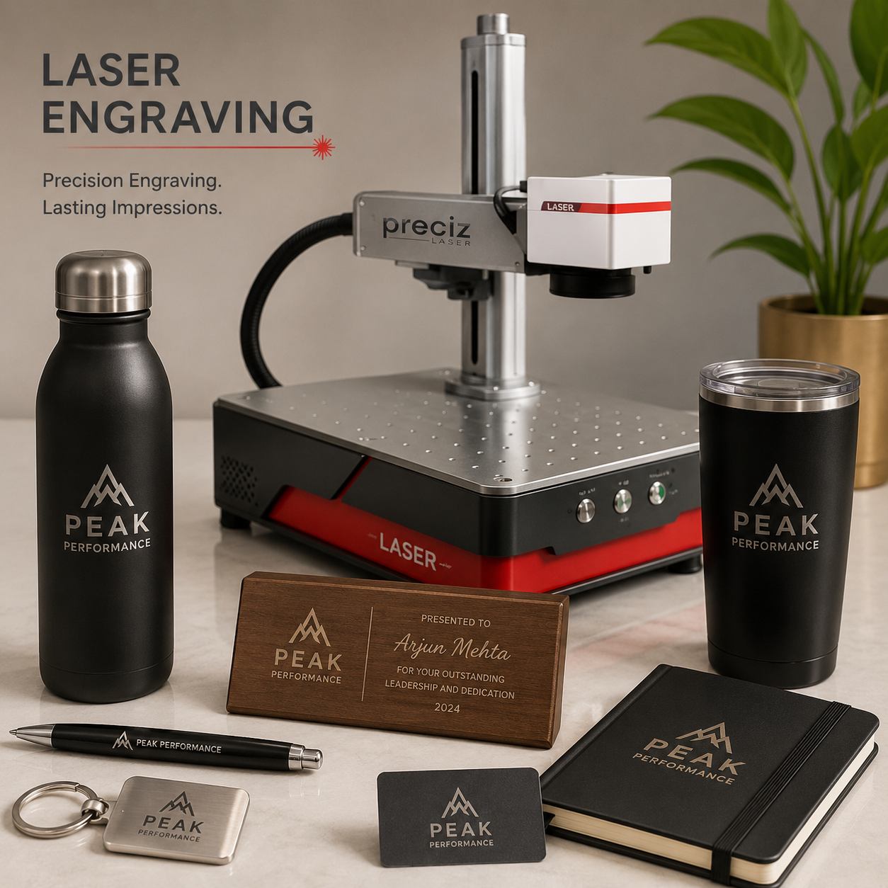 Laser Engraving: 