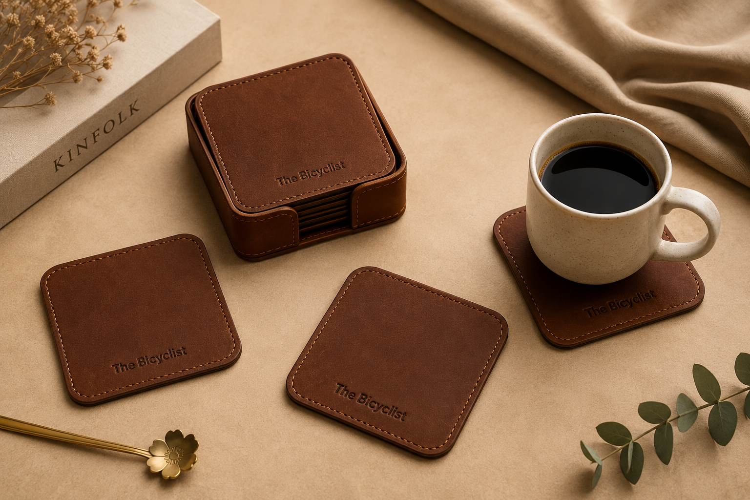 Leather Coaster Set
