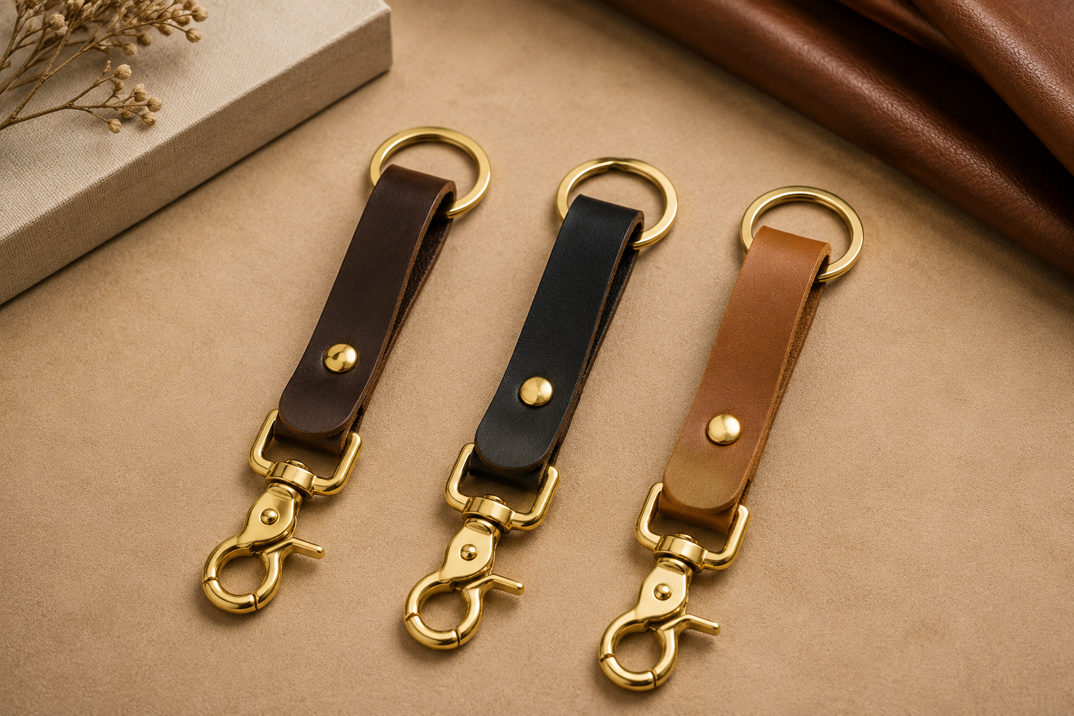 Leather Keychain