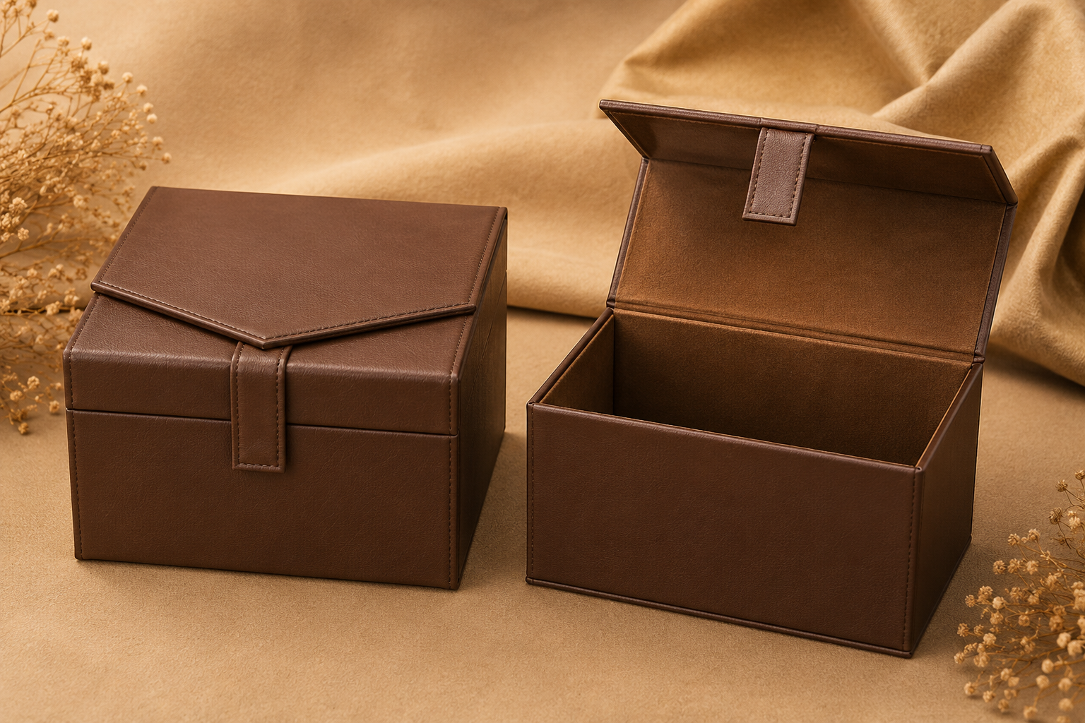 PU Leather Wrapped Box