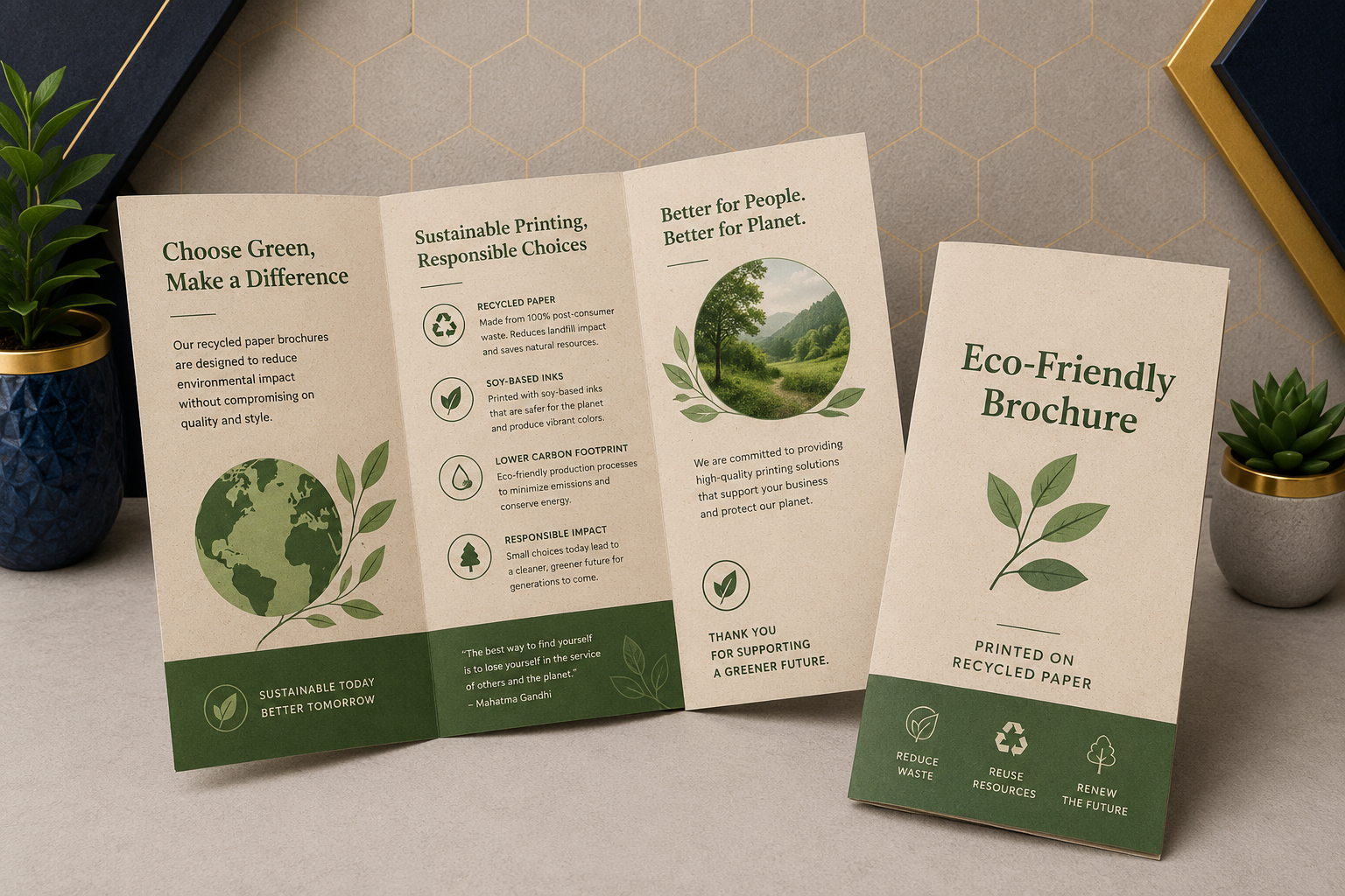 Recycled Paper Brochure Printing