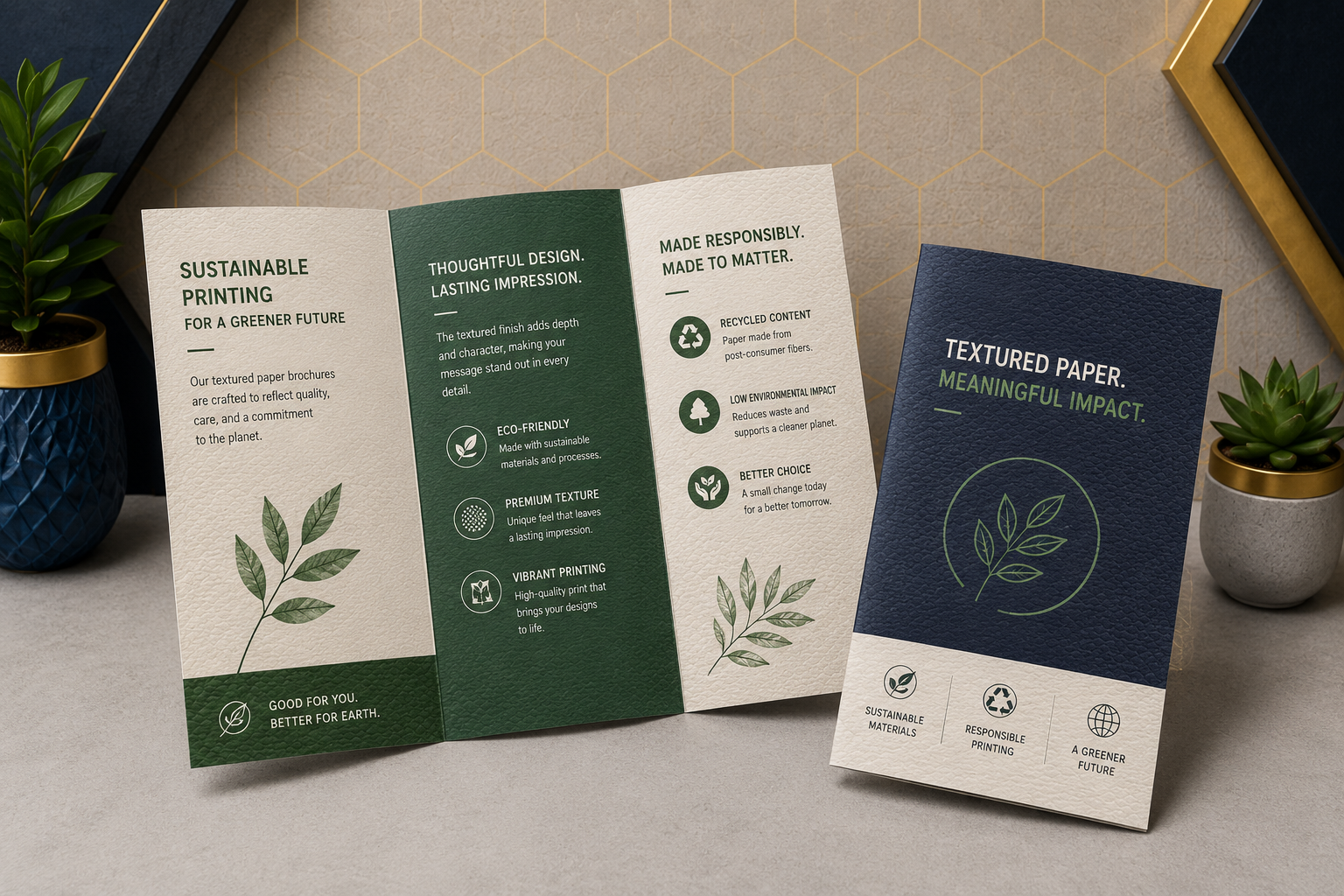 Textured Paper Brochure Printing