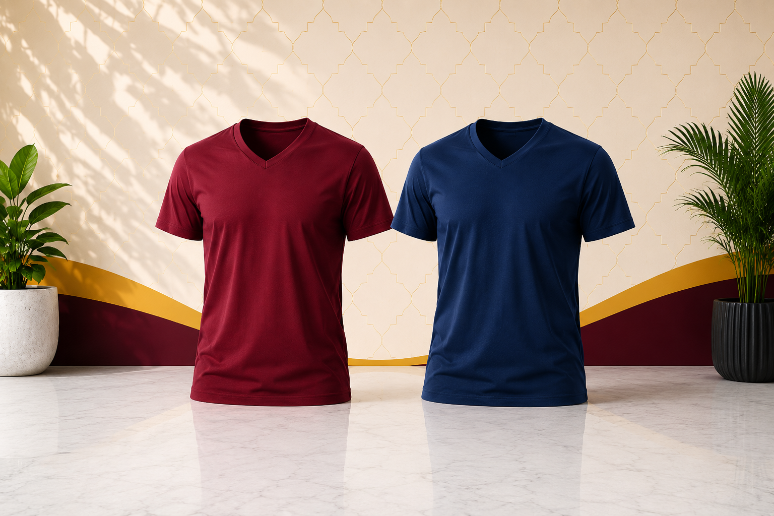 V-Neck T-Shirt Printing